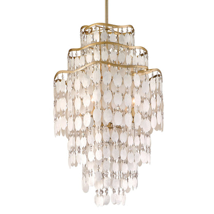 Dolce 7 - Light Unique / Statement Tiered Chandelier with Crystal Accents