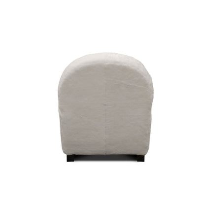 Dolly Leather Armchair Chair with Ottoman