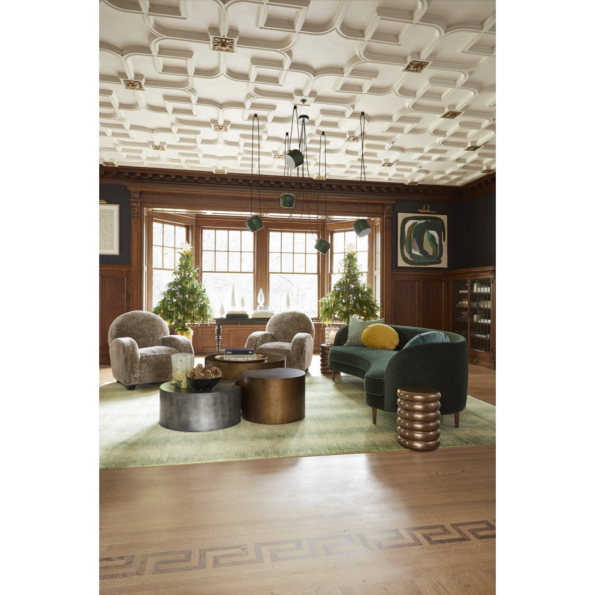 Dolly Leather Armchair Chair with Ottoman