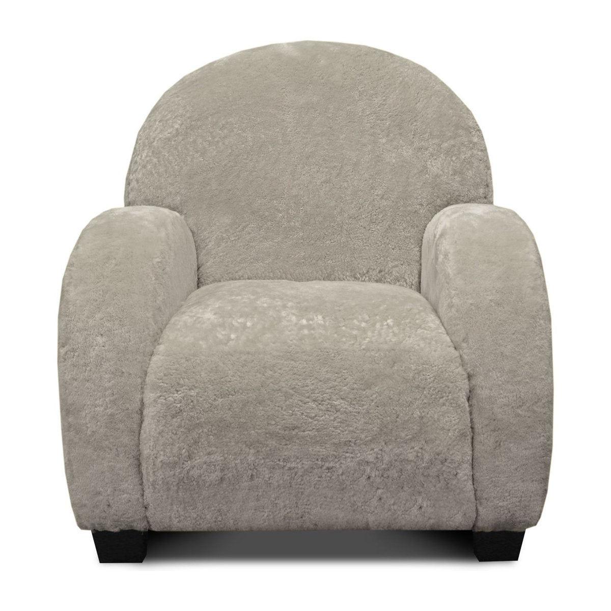 Dolly Leather Armchair Chair with Ottoman