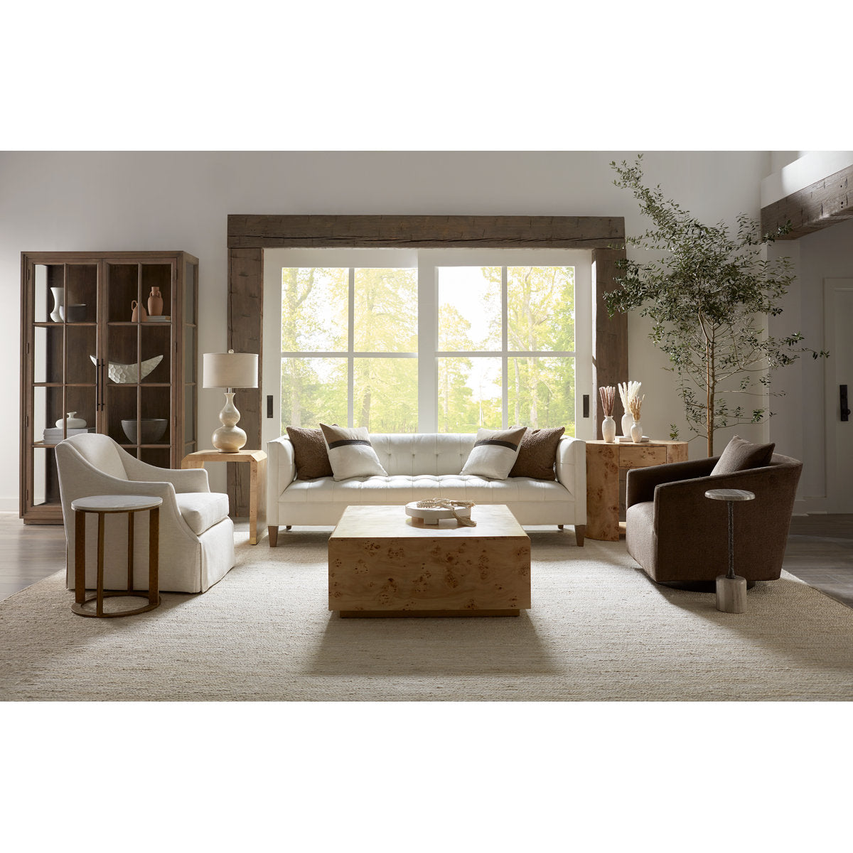 Dominique Leather Sofa