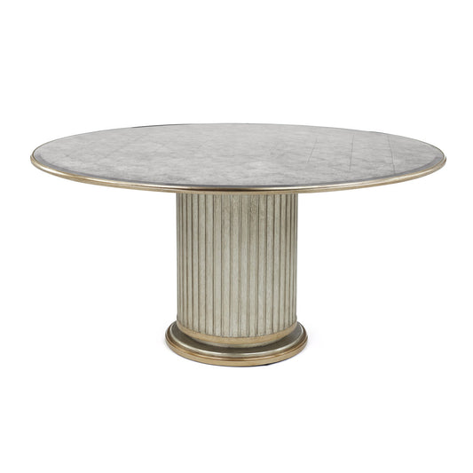 Dorian Round Glass Dining Table