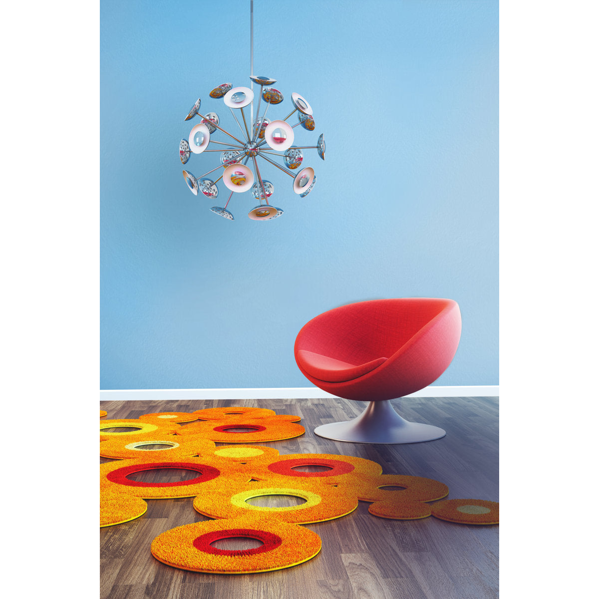 Dot 24 - Light LED Chandelier