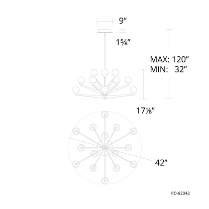 Double Bubble 15 - Light LED Chandelier