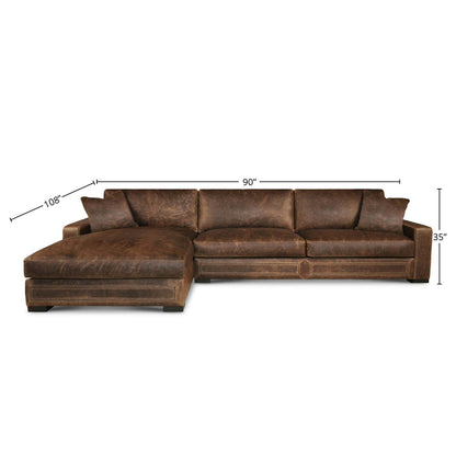 Downtown Cowboy Chaise Sectional