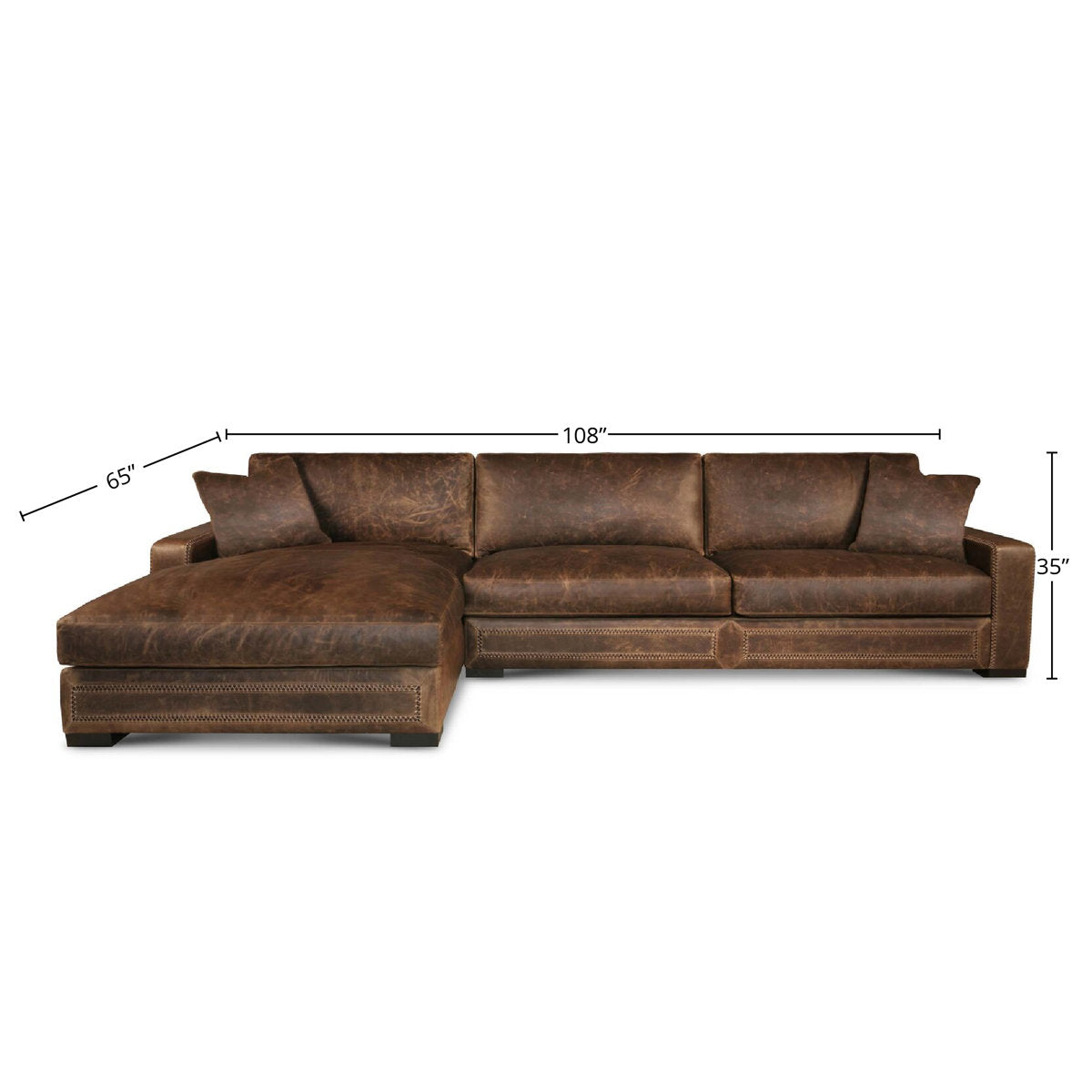 Downtown Cowboy Chaise Sectional