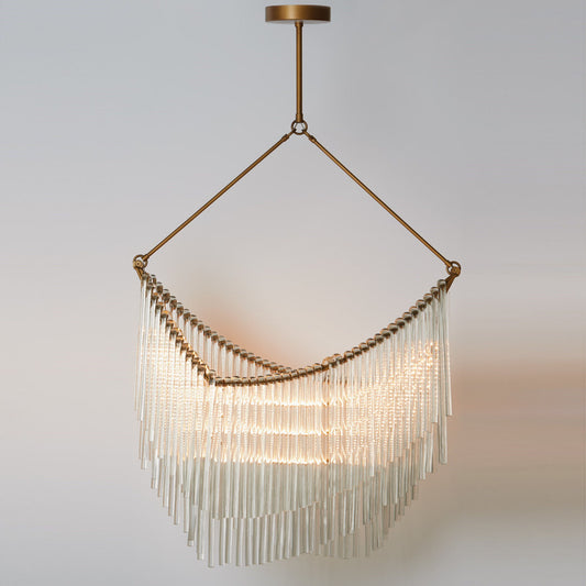 Global Views Draped Glass Chandelier