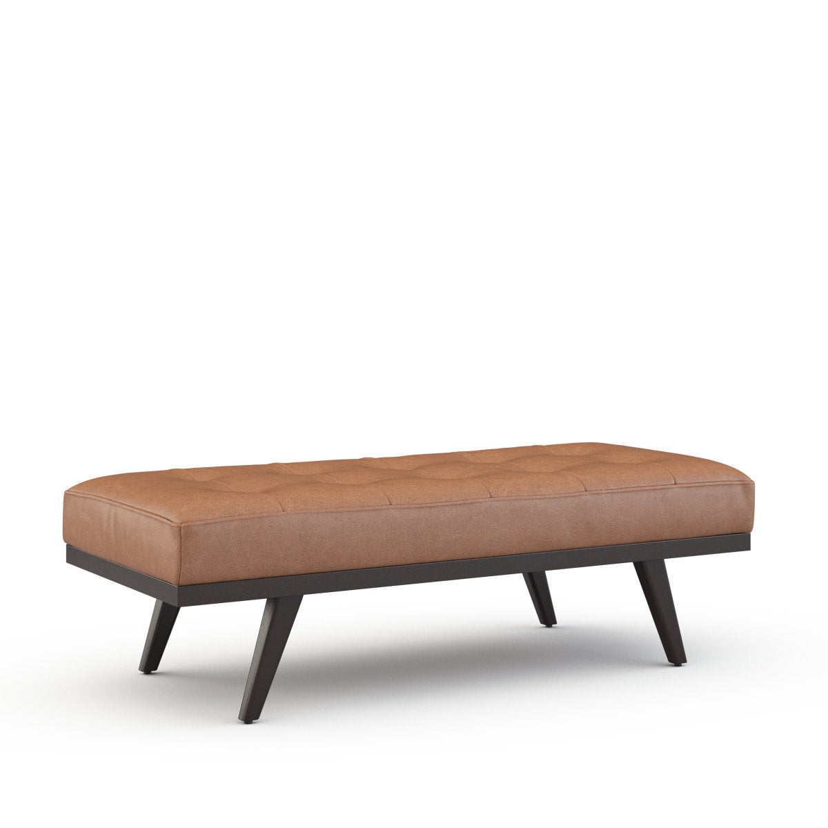 Drew Leather Ottoman