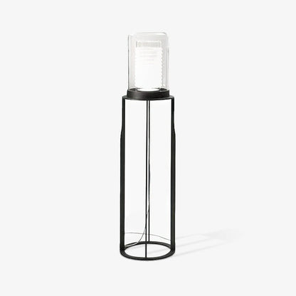 Dual Cylinder Glass Floor Lamp