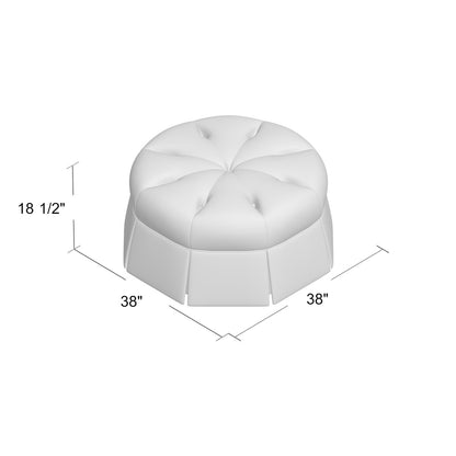 Duchess Round Pouf