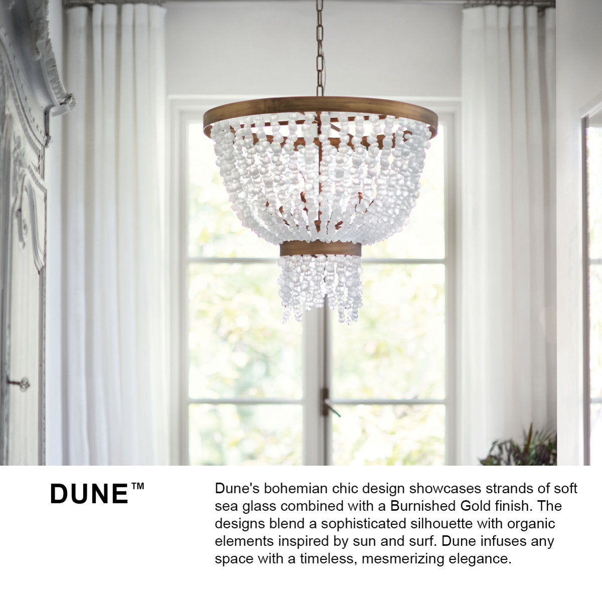 Dune 6 - Light Crystal Empire Chandelier