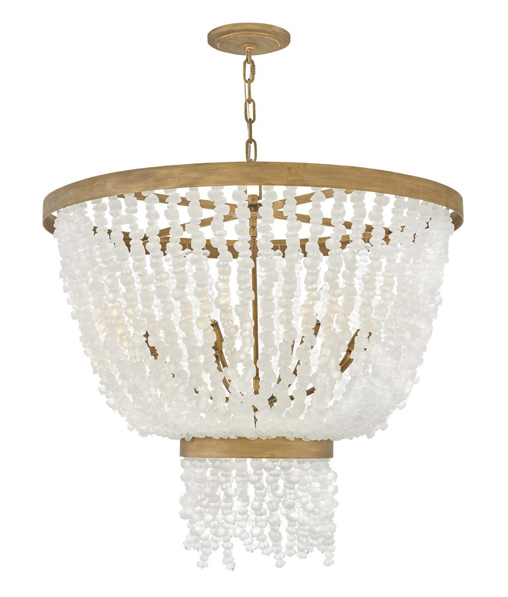 Dune 8 - Light Crystal Tiered Chandelier
