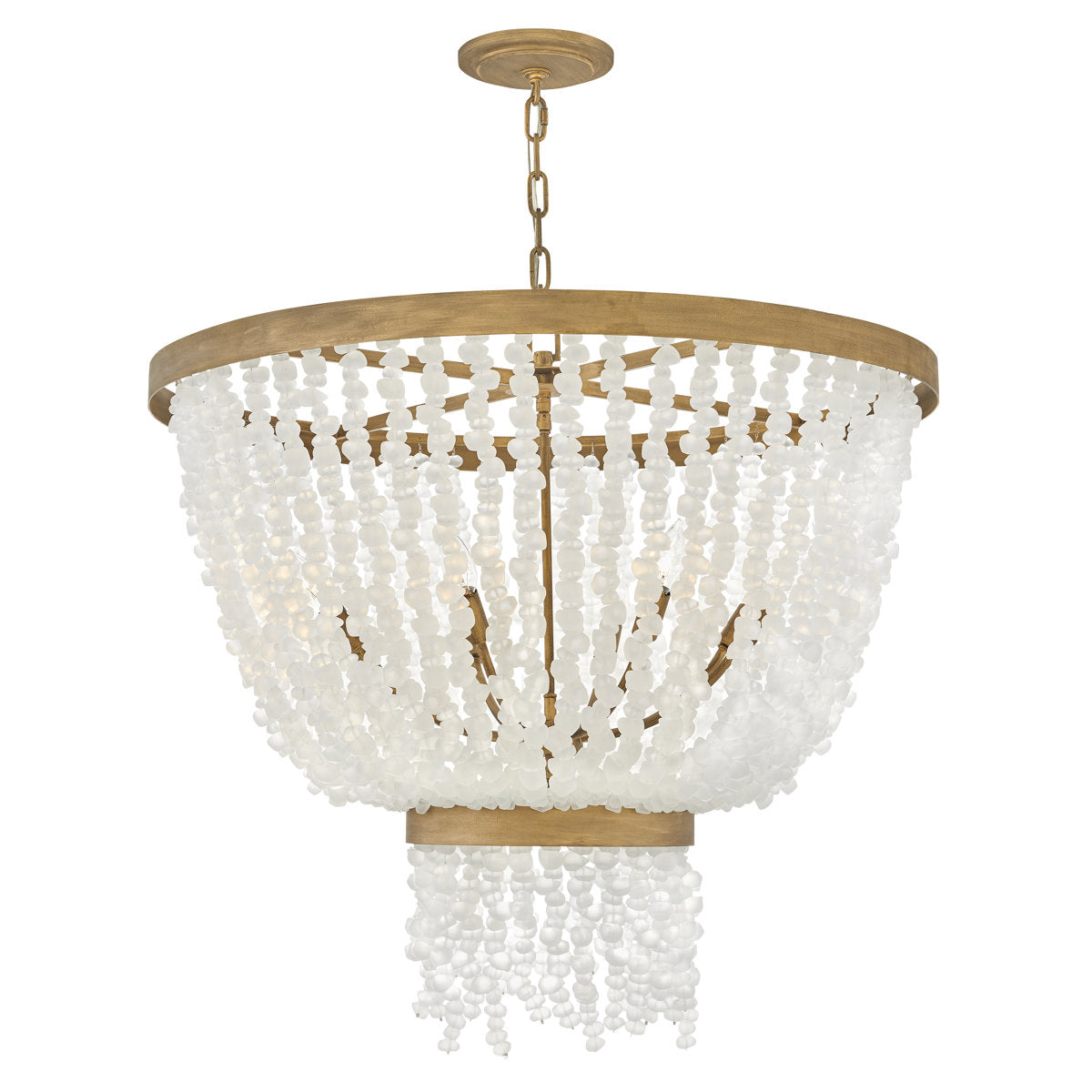 Dune 8 - Light Crystal Tiered Chandelier