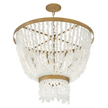 Dune 8 - Light Crystal Tiered Chandelier
