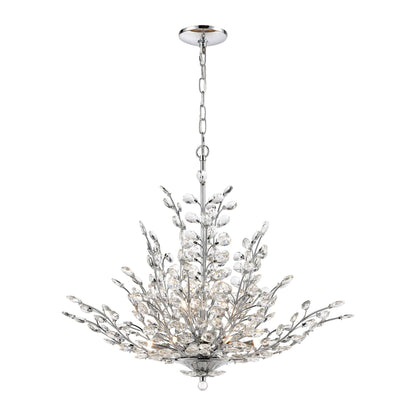 Elk Lighting Crystique 30 Inch 9 Light Chandelier Cp377676