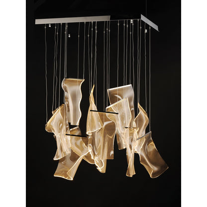 Et2 Lighting Rinkle 35 Inch 13 Light Led Linear Suspension Light Cp403336