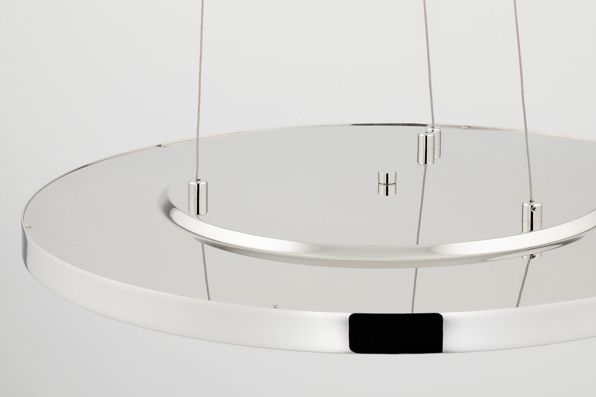 Eastport - 24" Led Pendant - Polished Nickel Finish