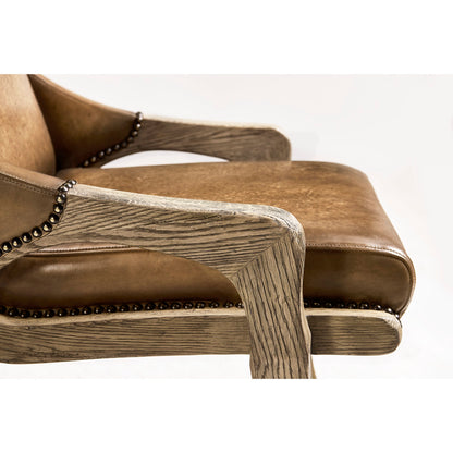 Echo Canyon Leather Arm Chair (Set of 2)