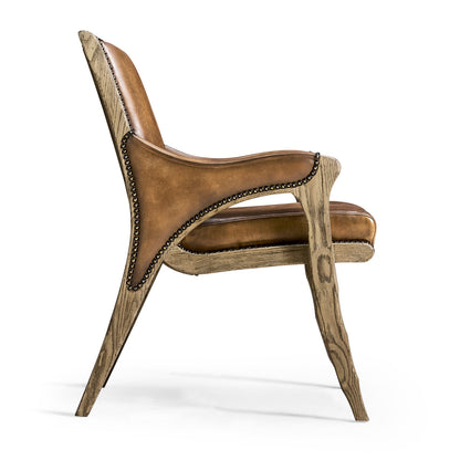 Echo Canyon Leather Arm Chair (Set of 2)