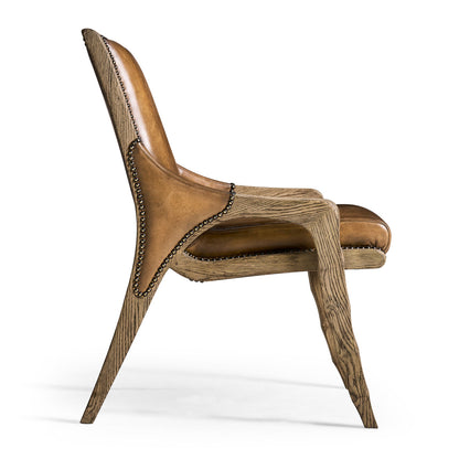 Echo Canyon Leather Arm Chair (Set of 2)