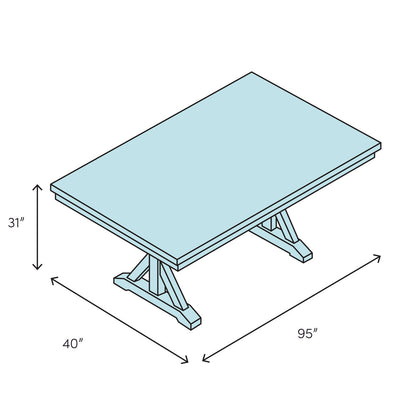 Eclat Solid Wood Dining Table
