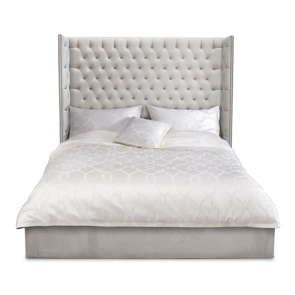 Edifice Upholstered Wingback Bed