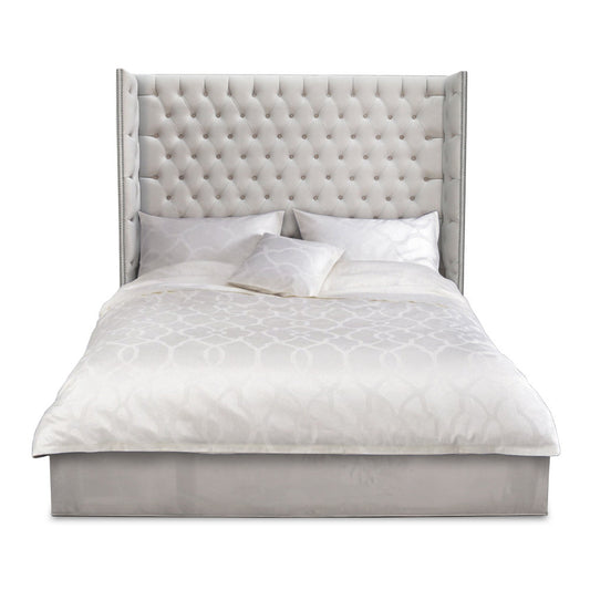 Edifice Upholstered Wingback Bed