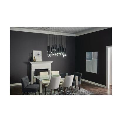 Elan Lighting Soho 5 Inch 33 Light Led Linear Suspension Light Cp184899