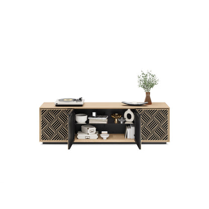 Elements - Cabinet with Rolling Plinth Base - Weave Door