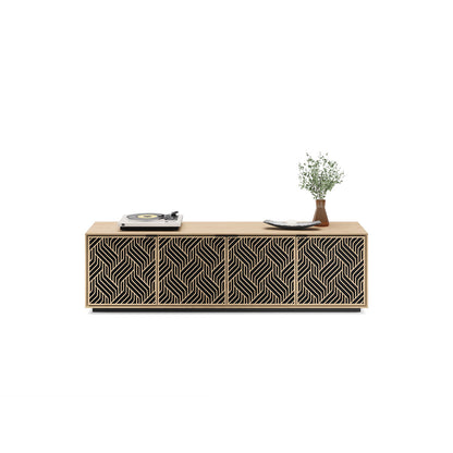 Elements - Cabinet with Rolling Plinth Base - Weave Door
