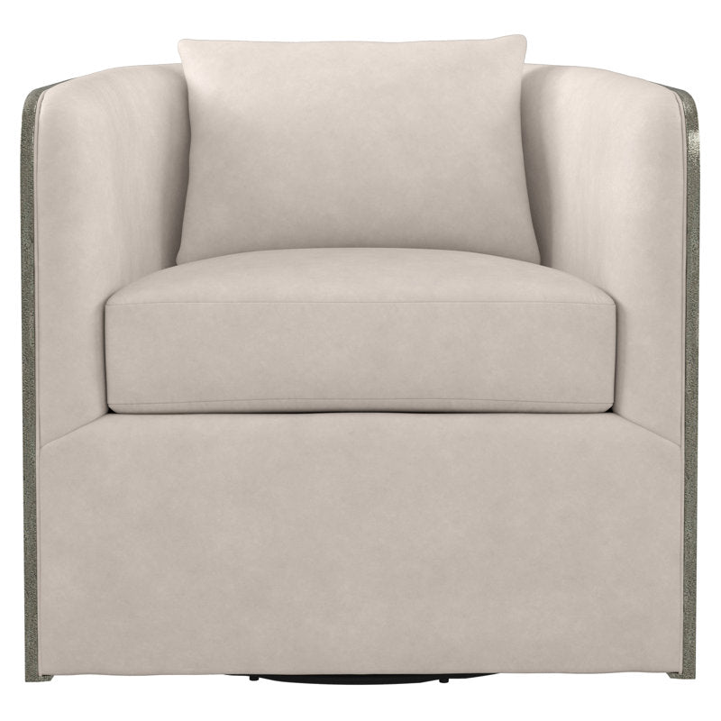 Eliot 29.5" W Polyester Swivel Armchair
