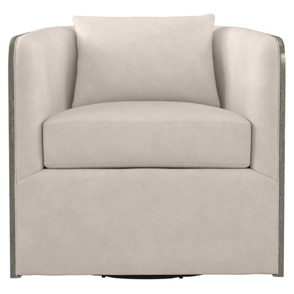 Eliot 29.5" W Polyester Swivel Armchair