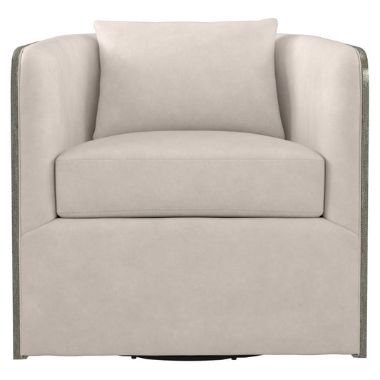 Eliot 29.5" W Polyester Swivel Armchair