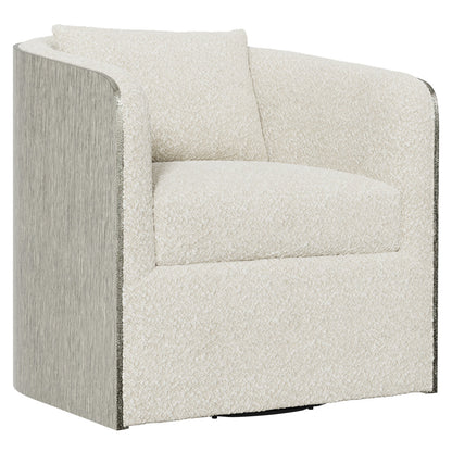 Eliot Upholstered Swivel Barrel Chair