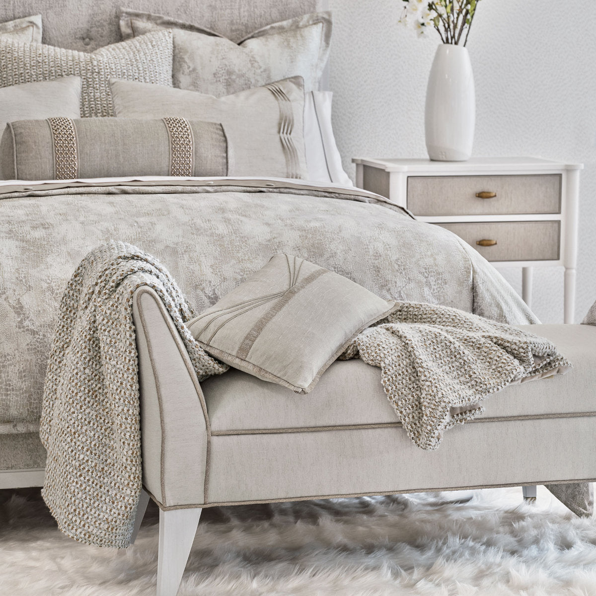 Elise Textured Bench