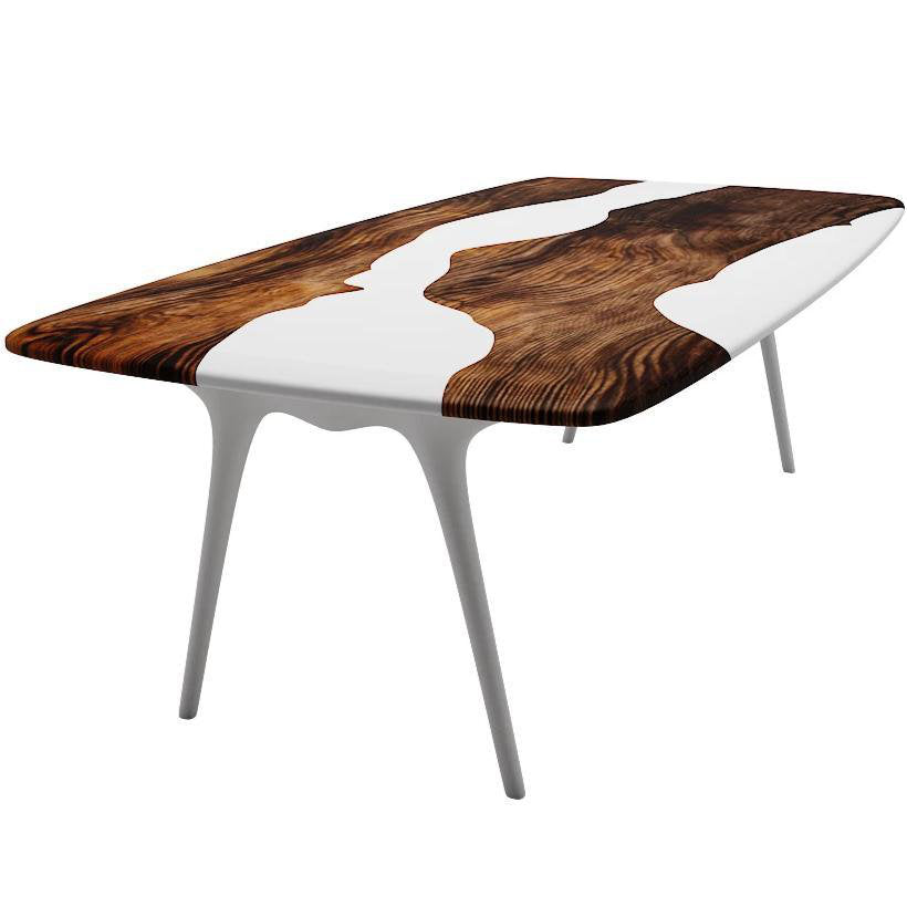Elysion Walnut Wood Dining Table