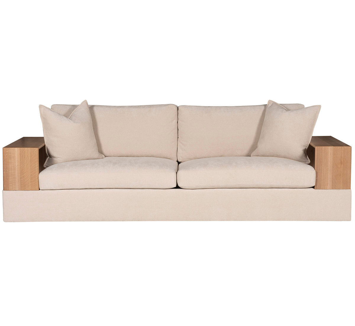 Embrace Wood Shelf Arm Sofa
