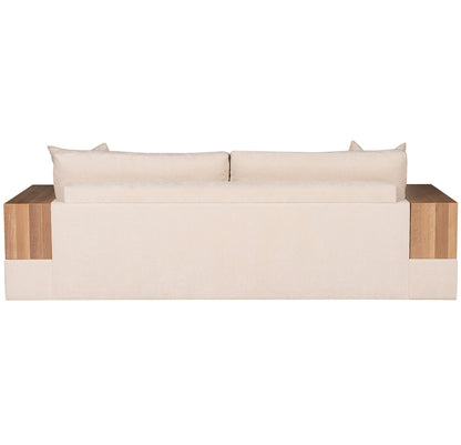 Embrace Wood Shelf Arm Sofa