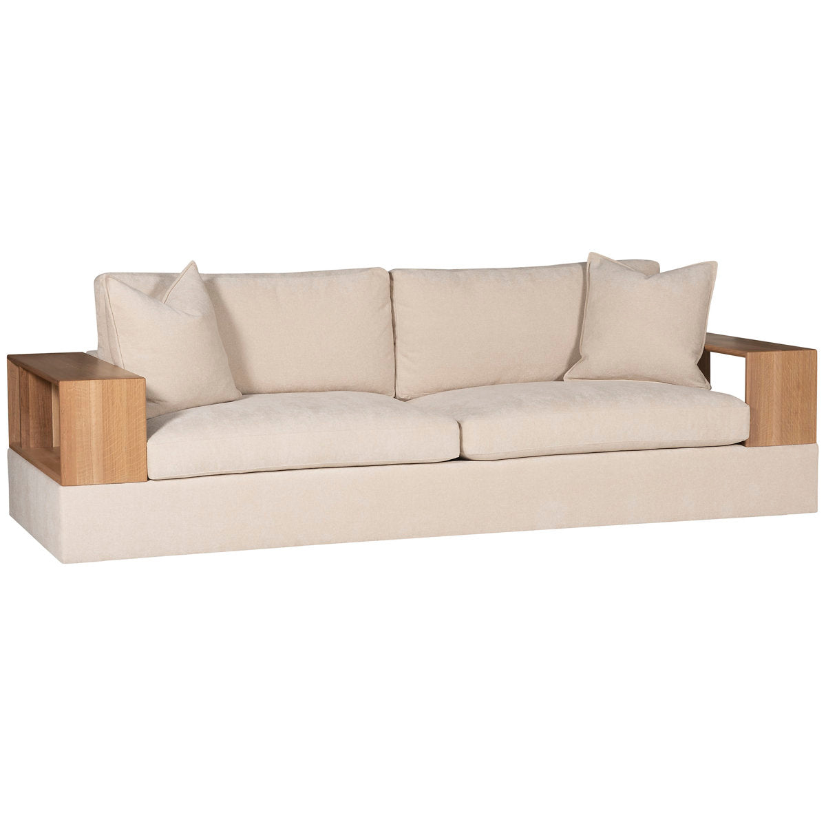 Embrace Wood Shelf Arm Sofa