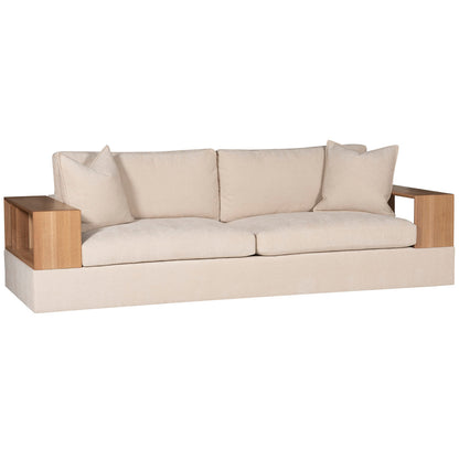 Embrace Wood Shelf Arm Sofa