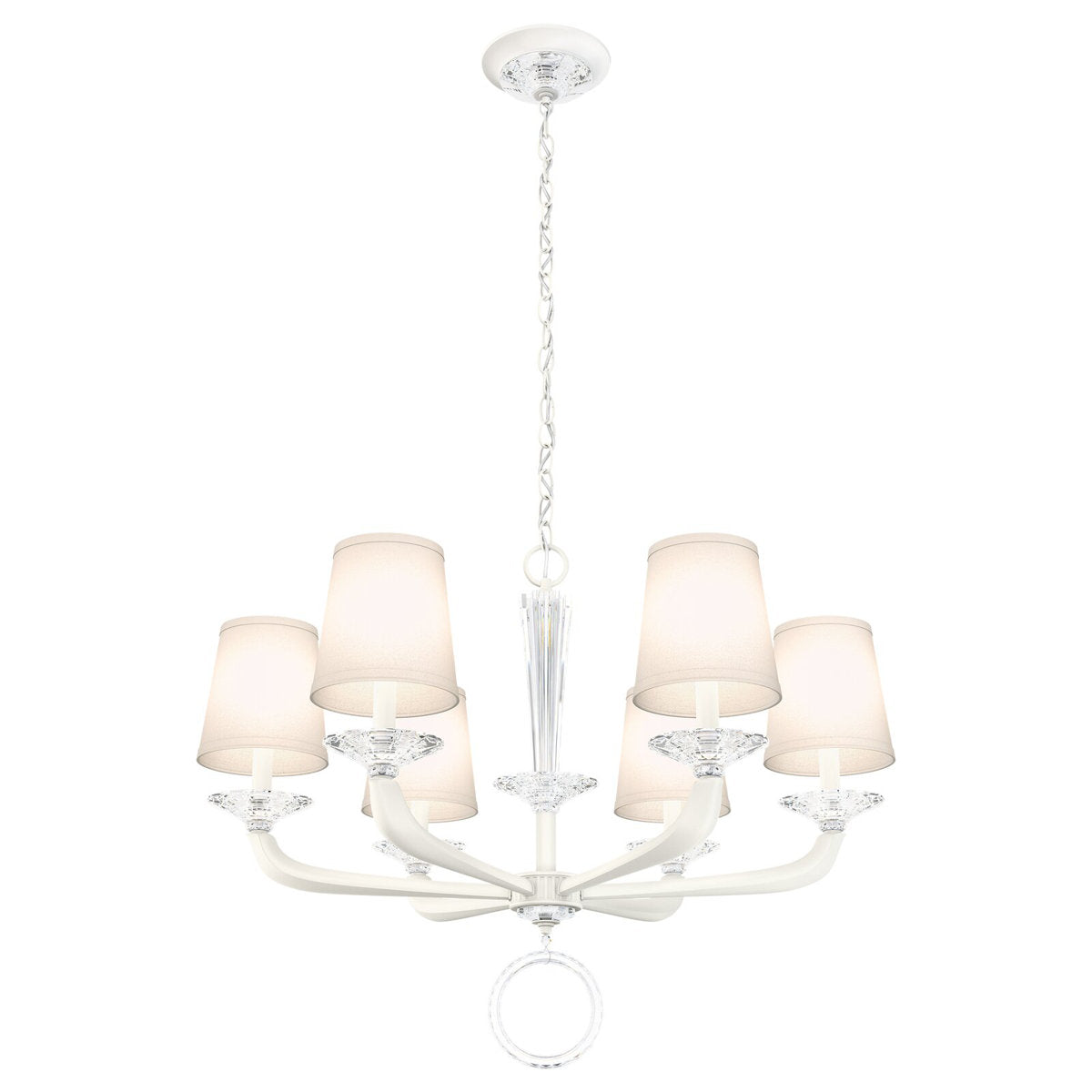 Emilea 6 - Light Glass Chandelier