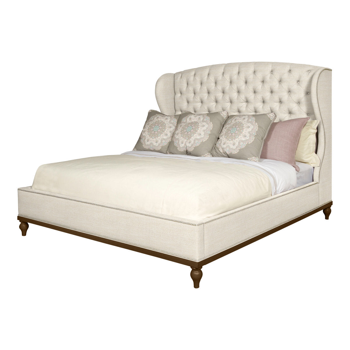 Emma Queen Upholstered Panel Bed