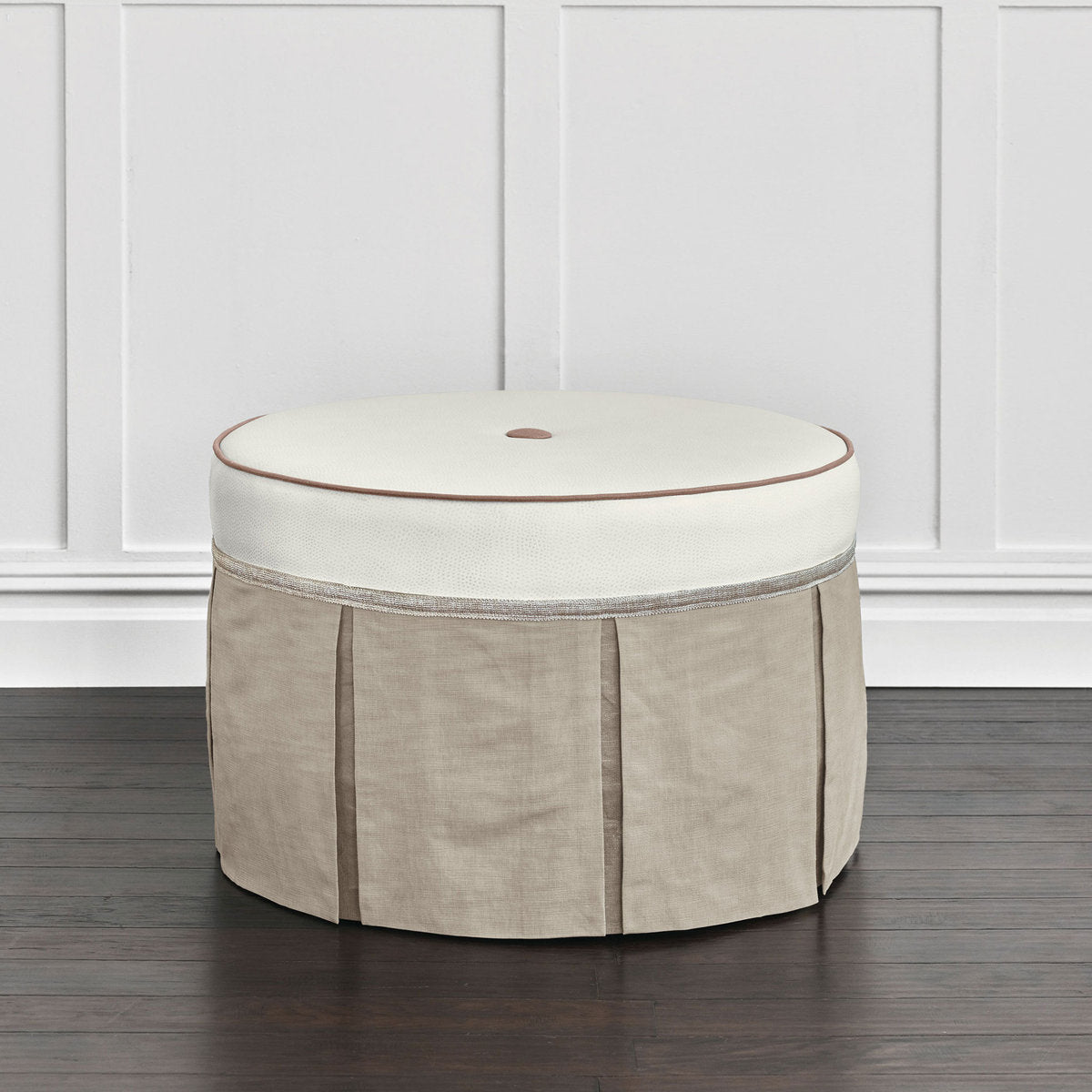 Emmeline Round Ottoman
