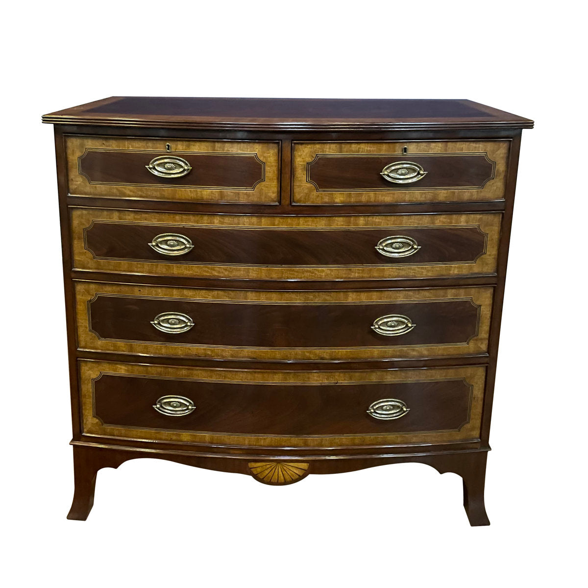 English Bow front Accent Chest