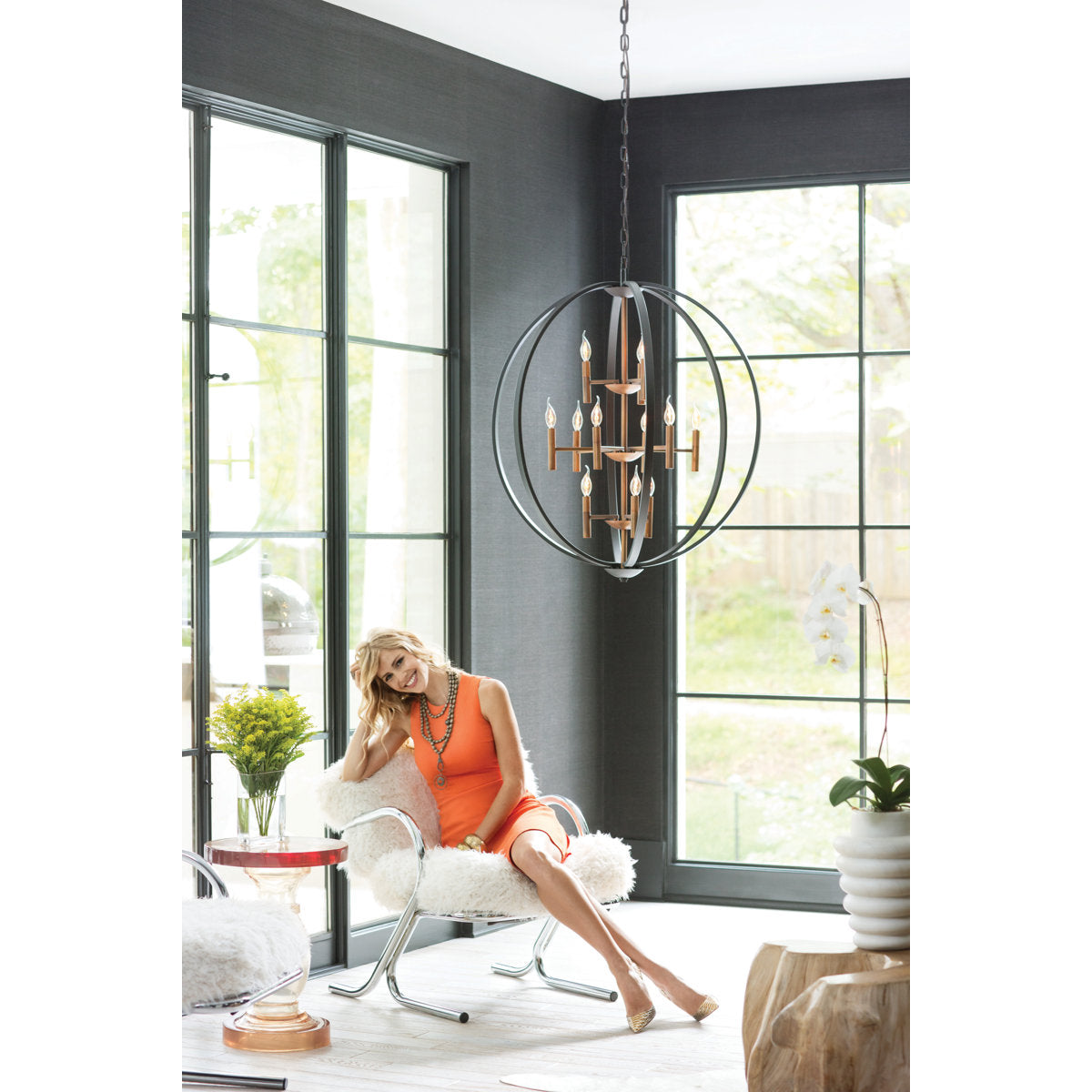 Euclid 12-Light Globe Pendant