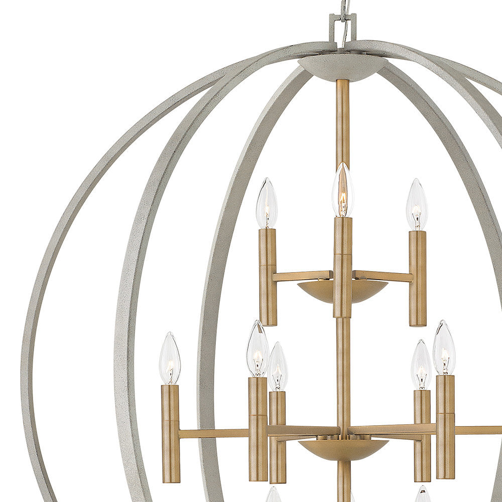 Euclid 12-Light Globe Pendant
