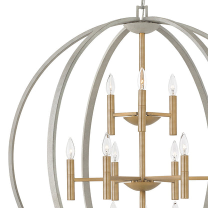 Euclid 12-Light Globe Pendant
