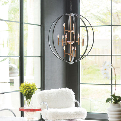 Euclid 12-Light Globe Pendant
