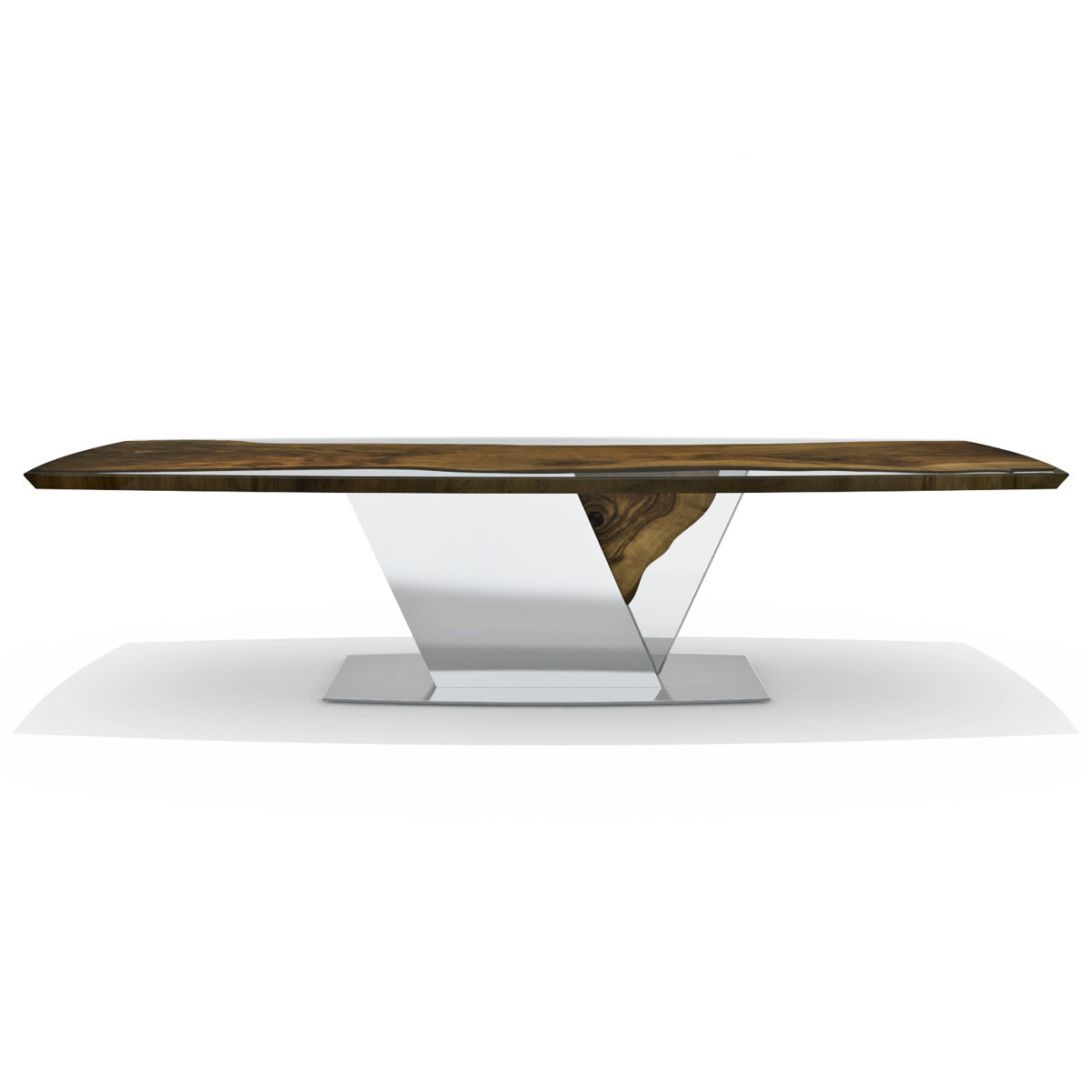 Evandros Walnut Wood Dining Table