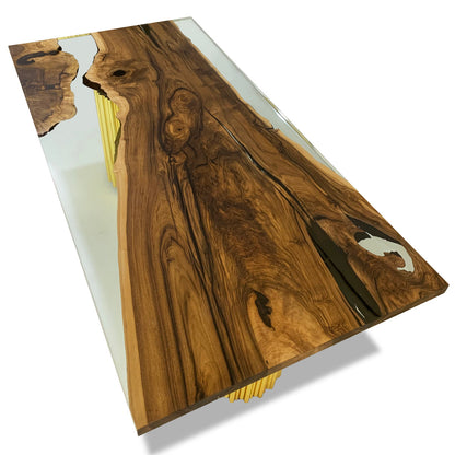Evohe Walnut Wood Dining Table